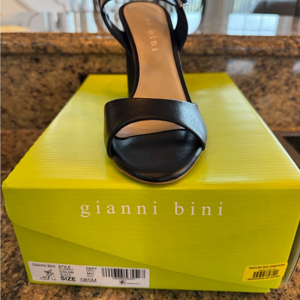 Gianni Bini Black Heeled Sandals